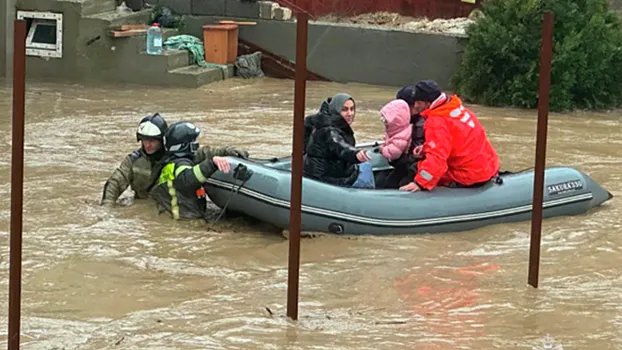Наводнение в Дагестане: масштабное затопление из‑за сильных ливней